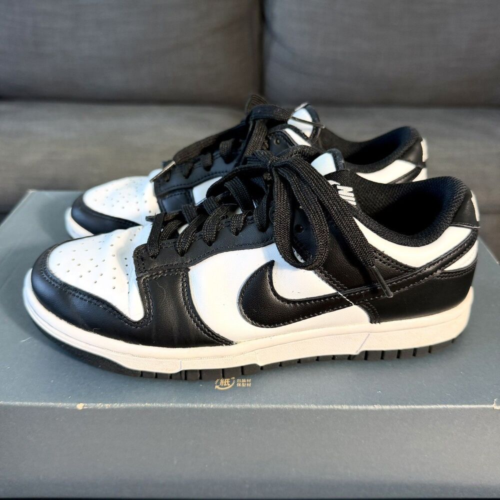 Nike Dunk Low Panda Black White Athletic Sneaker DD1503-101 Women's Size 6.5
